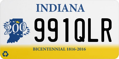 IN license plate 991QLR