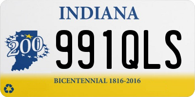 IN license plate 991QLS