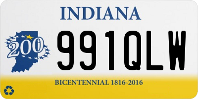 IN license plate 991QLW