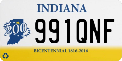 IN license plate 991QNF