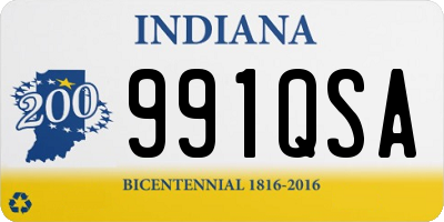 IN license plate 991QSA