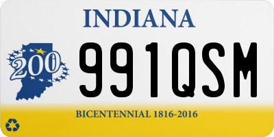 IN license plate 991QSM