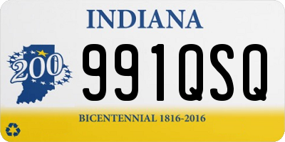 IN license plate 991QSQ