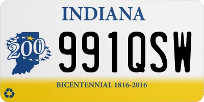 IN license plate 991QSW