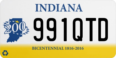 IN license plate 991QTD