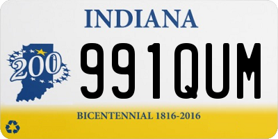 IN license plate 991QUM