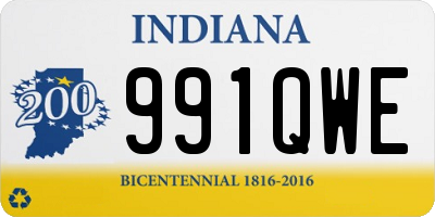 IN license plate 991QWE