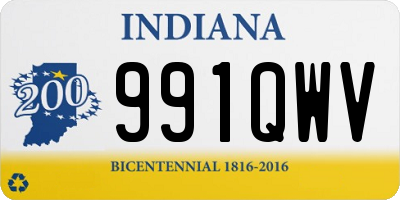 IN license plate 991QWV