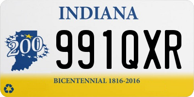 IN license plate 991QXR