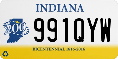 IN license plate 991QYW