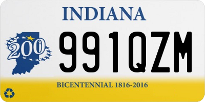 IN license plate 991QZM