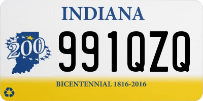 IN license plate 991QZQ