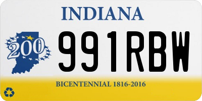 IN license plate 991RBW