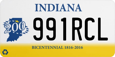 IN license plate 991RCL