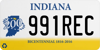 IN license plate 991REC