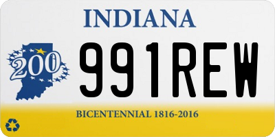 IN license plate 991REW