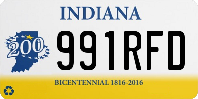 IN license plate 991RFD