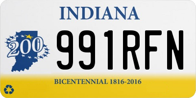 IN license plate 991RFN