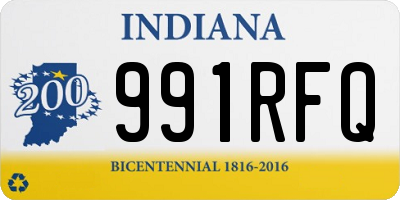 IN license plate 991RFQ