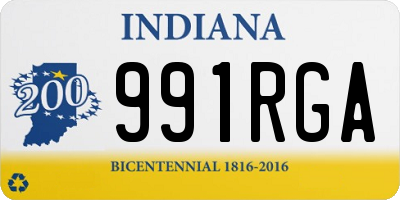 IN license plate 991RGA