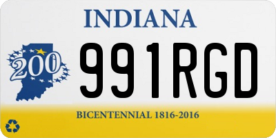 IN license plate 991RGD