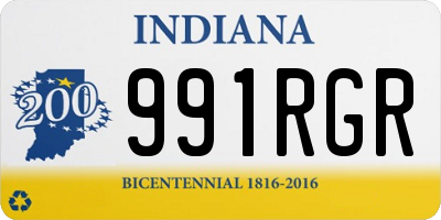 IN license plate 991RGR