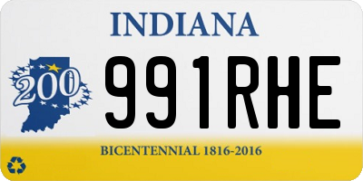 IN license plate 991RHE