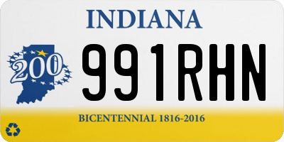 IN license plate 991RHN