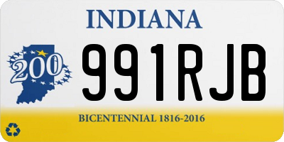 IN license plate 991RJB