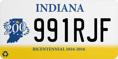 IN license plate 991RJF