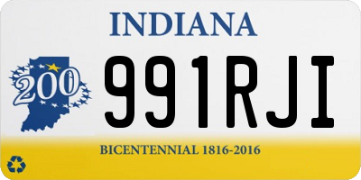 IN license plate 991RJI