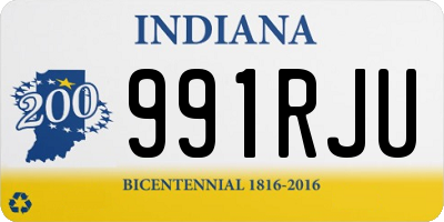 IN license plate 991RJU