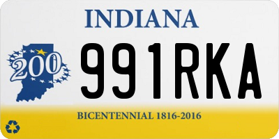 IN license plate 991RKA