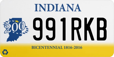 IN license plate 991RKB