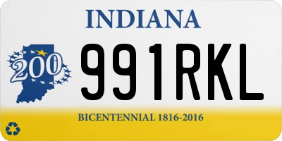 IN license plate 991RKL