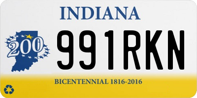 IN license plate 991RKN