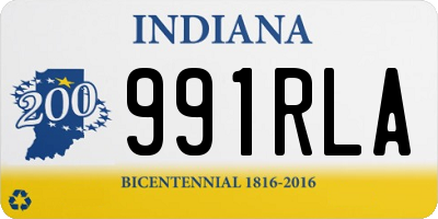 IN license plate 991RLA