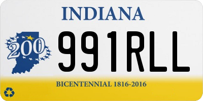 IN license plate 991RLL