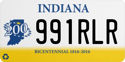 IN license plate 991RLR