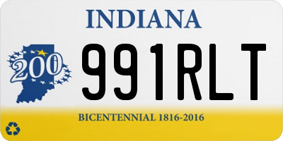 IN license plate 991RLT