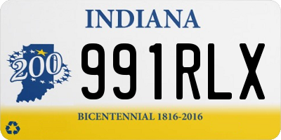 IN license plate 991RLX