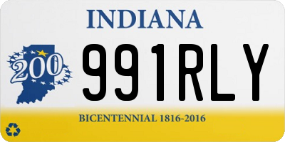 IN license plate 991RLY