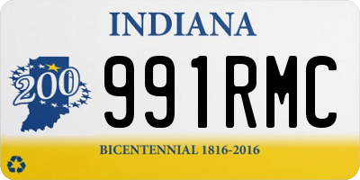 IN license plate 991RMC