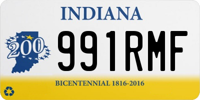 IN license plate 991RMF