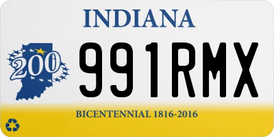IN license plate 991RMX