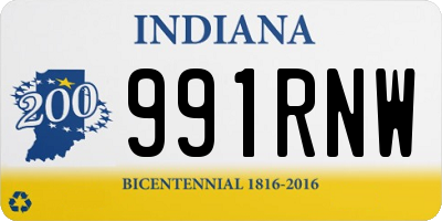 IN license plate 991RNW