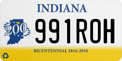 IN license plate 991ROH