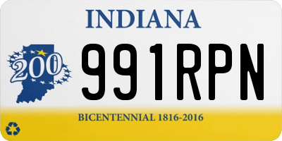 IN license plate 991RPN