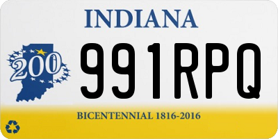 IN license plate 991RPQ