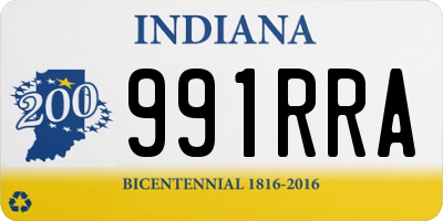 IN license plate 991RRA
